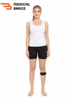 רצועה לפיקה עם כריות ג׳ל – ייצוב הפיקה והפחתת עומס