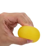 כדור סיליקון לתרגול היד (צהוב/רך) – פיזיותרפיה