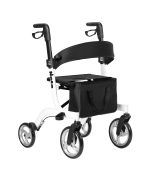 ⁦רולטור 4 גלגלים יוקרתי | דגם ״נטע״ פנינה לבנה | Neta – Urban Street Rollator⁩ – תמונה ⁦3⁩