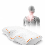 כרית שינה ויסקו ארגונומית – תמיכה אורתופדית לצוואר ושינה נוחה