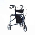 רולטור 3 גלגלים עם מושב ומשענת גב מתקפל