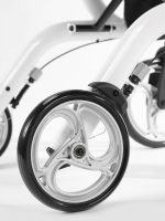 ⁦רולטור 4 גלגלים יוקרתי | דגם ״נטע״ פנינה לבנה | Neta – Urban Street Rollator⁩ – תמונה ⁦4⁩