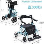 ⁦רולטור 4 גלגלים משולב בכסא העברה⁩ – תמונה ⁦4⁩