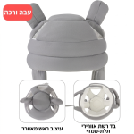 ⁦קסדת הגנה לתינוק נגד נפילות וחבלות ראש – כובע בטיחות רך ונוח⁩ – תמונה ⁦4⁩