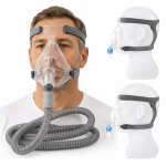 מסכת פנים מלאה סיפאפ CPAP/BiPAP אוניברסלית – מסכת סיליקון רפואית לשינה נוחה