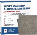 תחבושת כסף אנטי בקטריאלית לפצעי לחץ, תואם PolyMem Silver 10×10 ס"מ – 10 יחידות