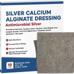 תחבושת כסף אנטי בקטריאלית לפצעי לחץ, תואם PolyMem Silver 10×10 ס"מ – 10 יחידות